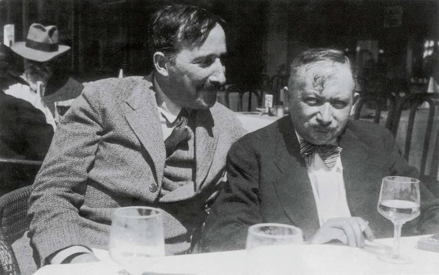Stefan Zweig en Joseph Roth in Oostende, 1936